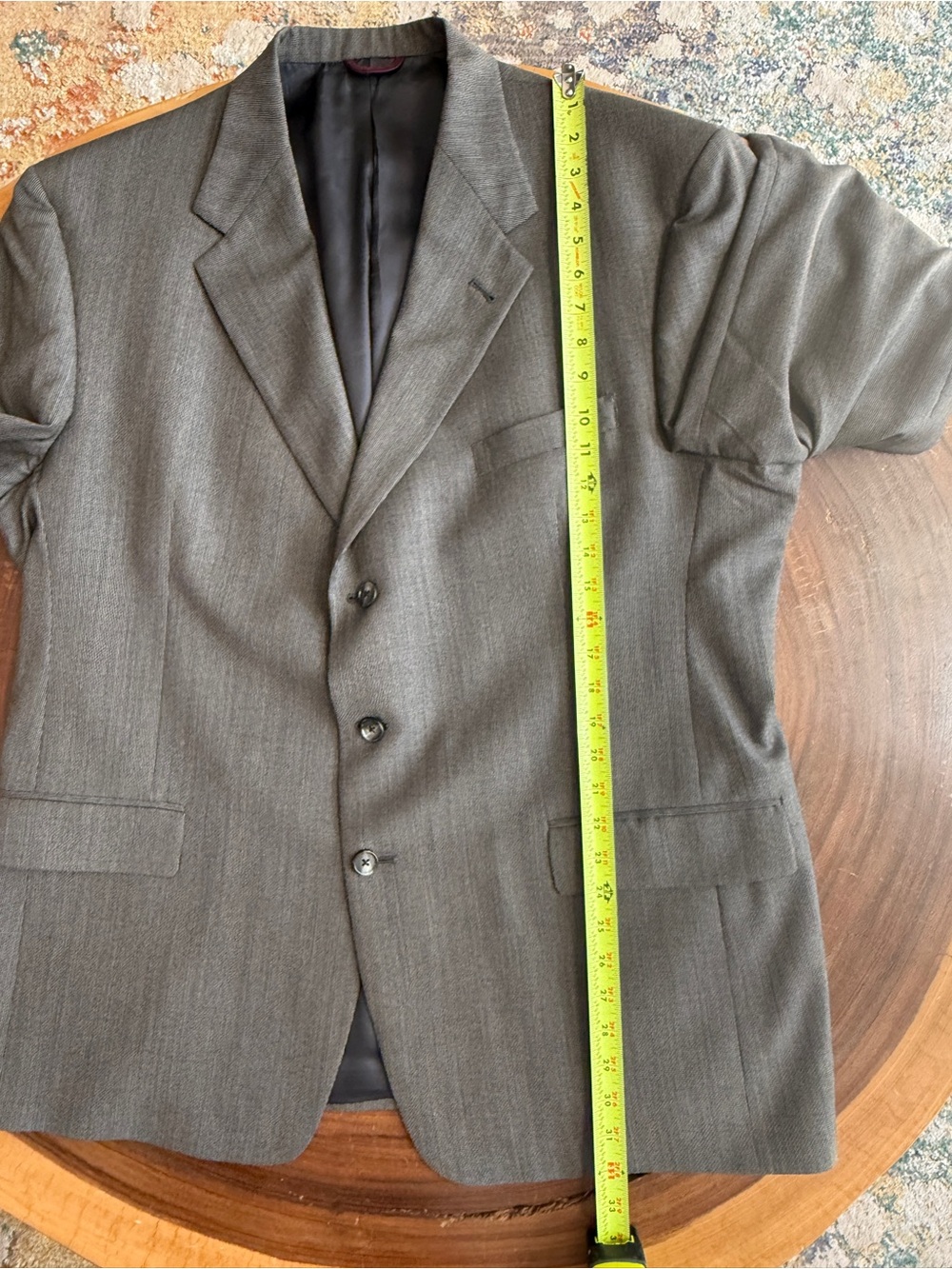 46R Hart Schaffner & Marx Gray Three-Button Sport Coat Blazer Union Made - Picture 8 of 11